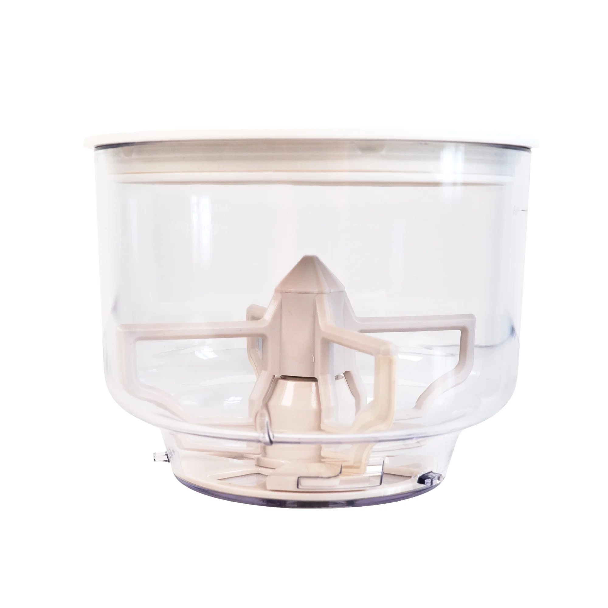 Clear plastic container for storing and dispensing flour for Sourdough Sidekick